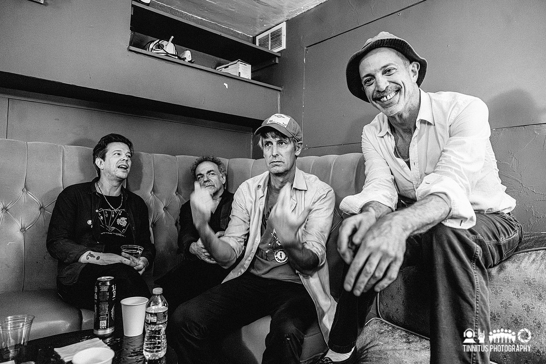 The Hard Quartet back stage in Boston