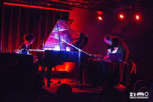 Jason Lescalleet and Olivia Block in concert