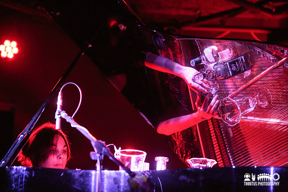 Jason Lescalleet and Olivia Block in concert