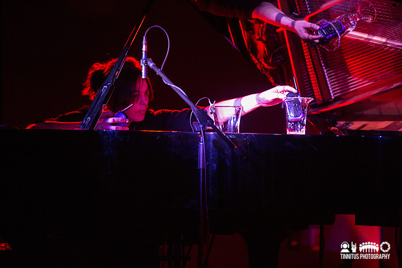 Jason Lescalleet and Olivia Block in concert