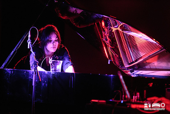 Jason Lescalleet and Olivia Block in concert