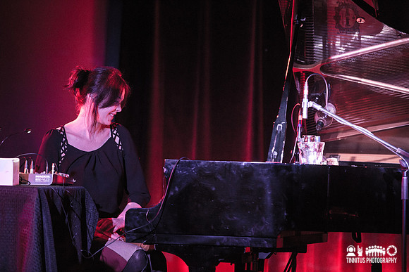 Jason Lescalleet and Olivia Block in concert
