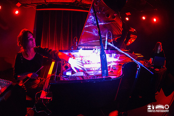 Jason Lescalleet and Olivia Block in concert