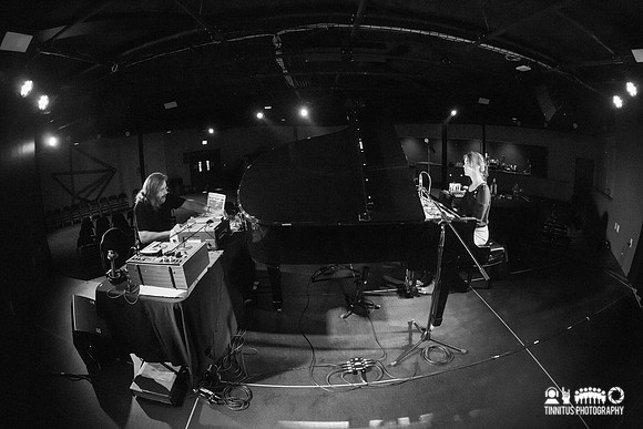 Jason Lescalleet and Olivia Block in concert