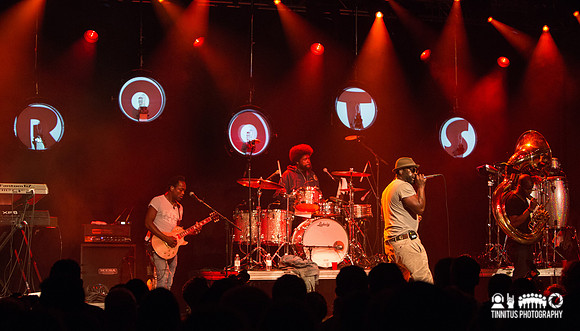 The Roots play at All Tomorrow's Parties' I'll Be Your Mirror, curated by The Afghan Whigs. Shot at Pier 36 in Manhattan, New York City on September 22, 2012.