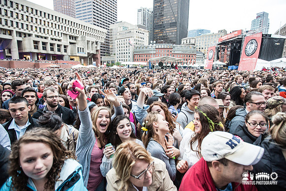 Fans at Boston Calling