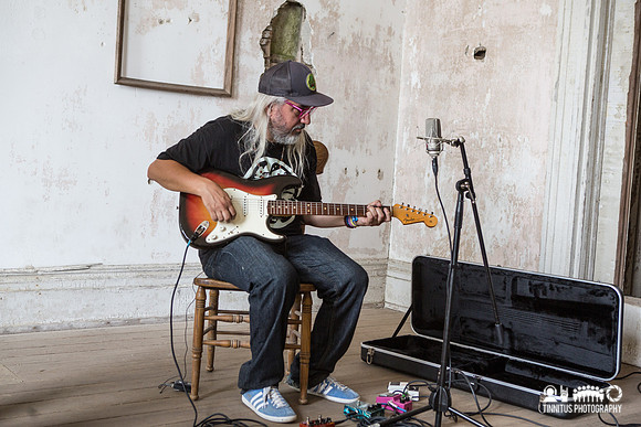 J Mascis plays the electric guitar that Bob Dylan used at Newpor