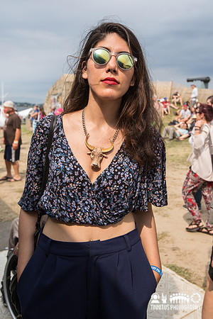 Fan at Newport Folk Festival