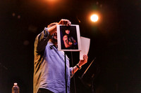Eugene Mirman performing comedy as support for the Michael Shannon/Jason Narducy R.E.M. tribute