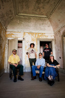 Ryan Davis and Roadhouse Band offstage at Newport Folk Festival