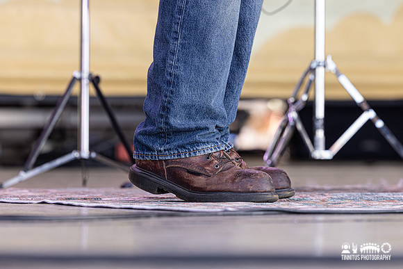 Gillian Welch and David Rawlings play acoustic Grateful Dead at Newport Folk Festival.