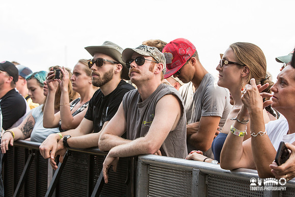 Newport Folk fans watching Jason Isbell
