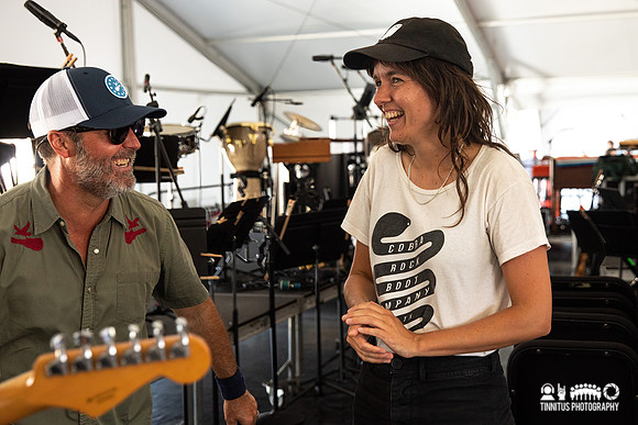 Jay Sweet and Courtney Barnett share a laugh