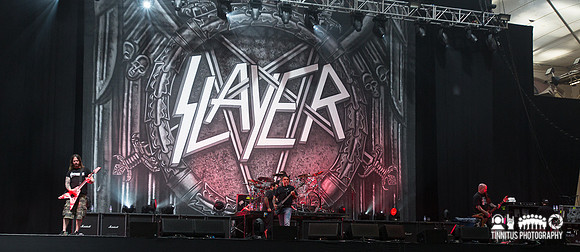 Slayer soundchecking at ATP's I'll Be Your Mirror festival