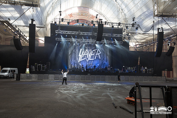 Slayer soundchecking at ATP's I'll Be Your Mirror festival