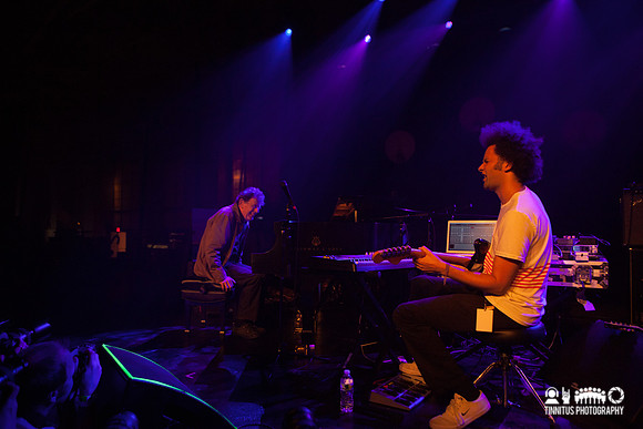 Philip Glass and Tyondai Braxton in concert