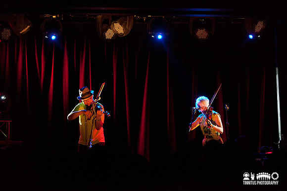 Tony Conrad and Jennifer Walshe in concert at day 3 of All Tomorrow's Parties