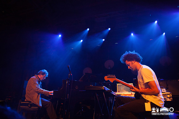 Philip Glass and Tyondai Braxton in concert