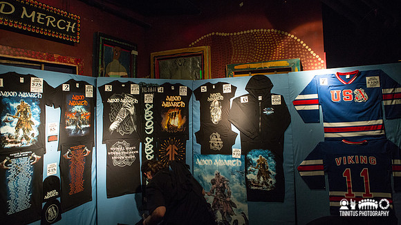 Amon Amarth merch table
