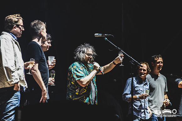 Wilco with an opening toast