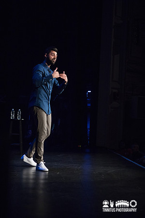 Hasan Minhaj performs at The Wilbur Theatre