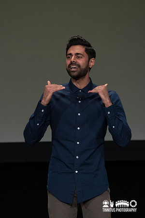 Hasan Minhaj performs at The Wilbur Theatre