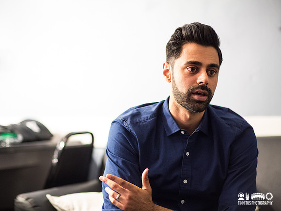 Hasan Minhaj performs at The Wilbur Theatre