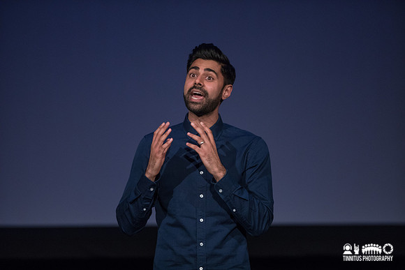 Hasan Minhaj performs at The Wilbur Theatre