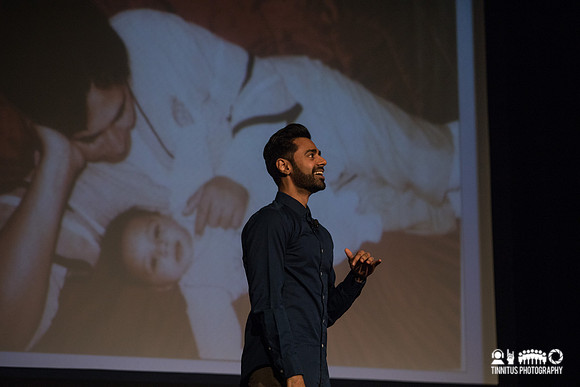 Hasan Minhaj performs at The Wilbur Theatre