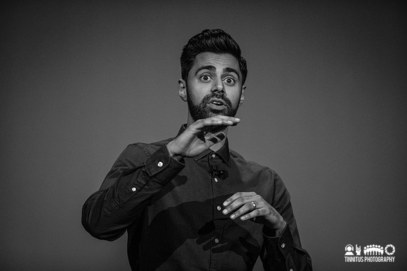 Hasan Minhaj performs at The Wilbur Theatre