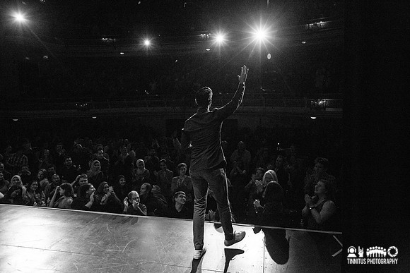 Hasan Minhaj performs at The Wilbur Theatre