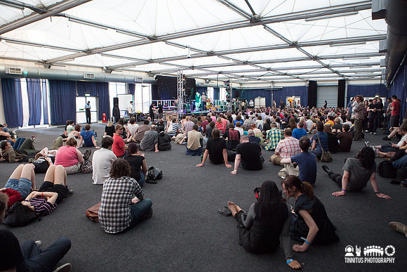 Aidan Moffat and Bill Wells in concert at ATP's I'll Be Your Mirror festival
