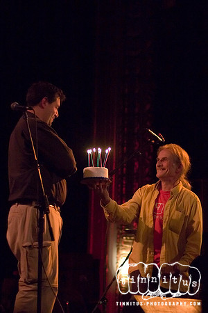 Aranos brings out the birthday cake