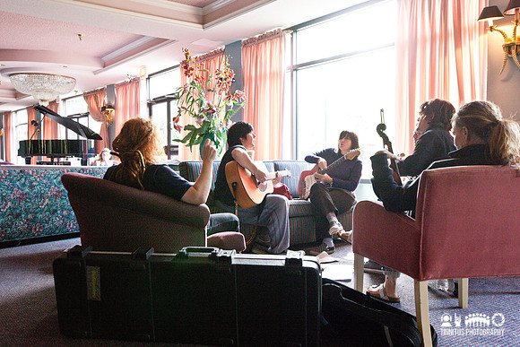 The Breeders during an impromptu rehearsal at All Tomorrow's Parties - Day 2
