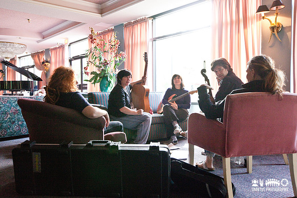 The Breeders during an impromptu rehearsal at All Tomorrow's Parties - Day 2