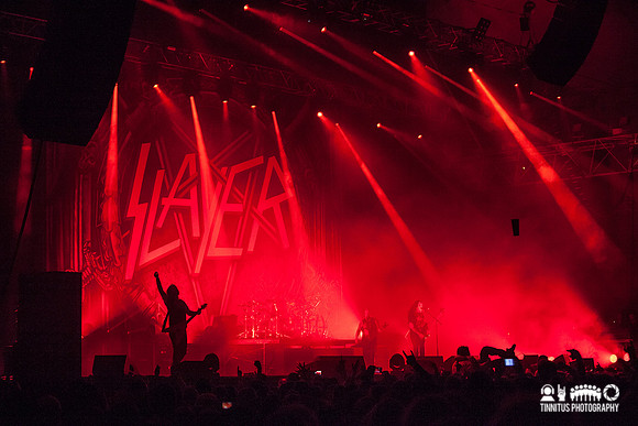 Slayer in concert at ATP's I'll Be Your Mirror festival