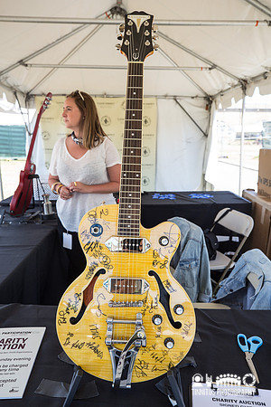 Autographed guitar for charity raffle