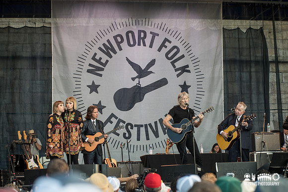 Lucius and Roger Waters with John Prine in concert