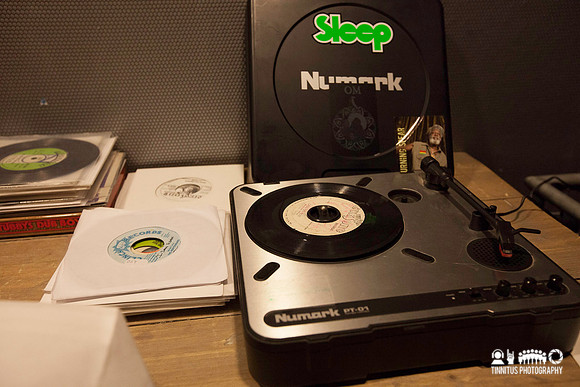 Al Cisneros' portable LP player