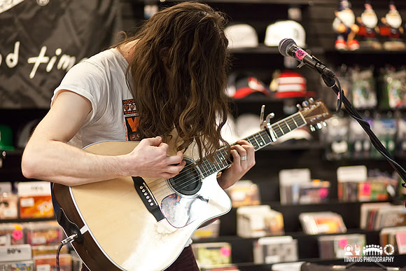 Kurt Vile plays an in-store performance at Newbury Comics