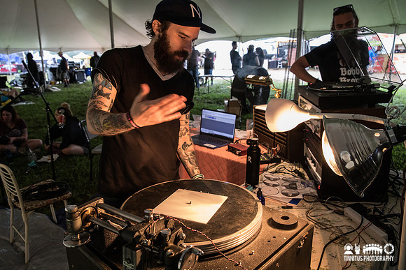 Groove Family lathe record machine
