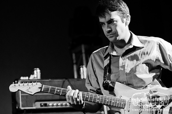 Jared Phillips of Times New Viking  in concert at Matador Record