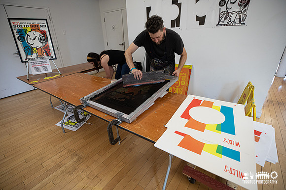 poster making at Solid Sound