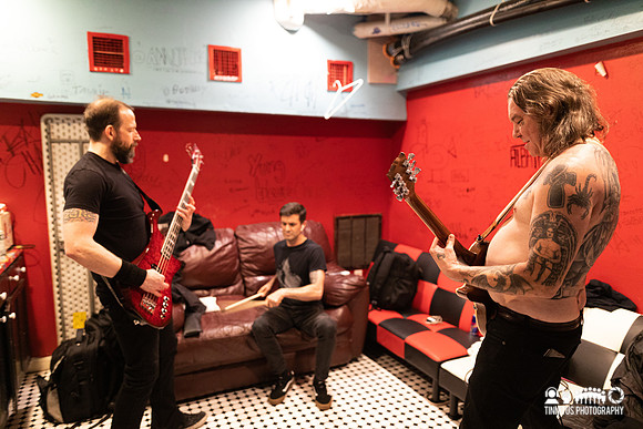 High On Fire backstage