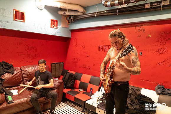 High On Fire backstage