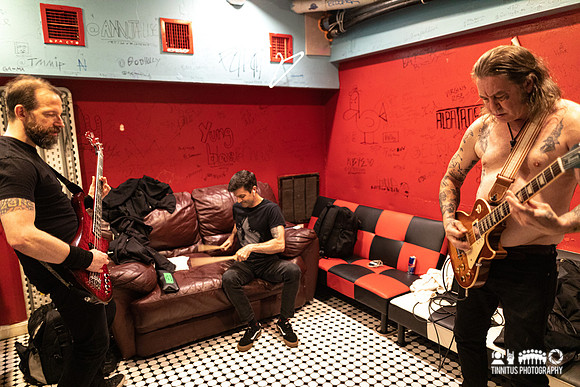 High On Fire backstage
