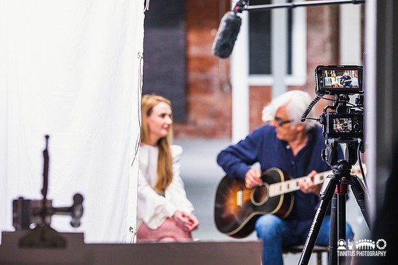 Emma Swift and Robyn Hitchcock in session at Newport Folk Festival