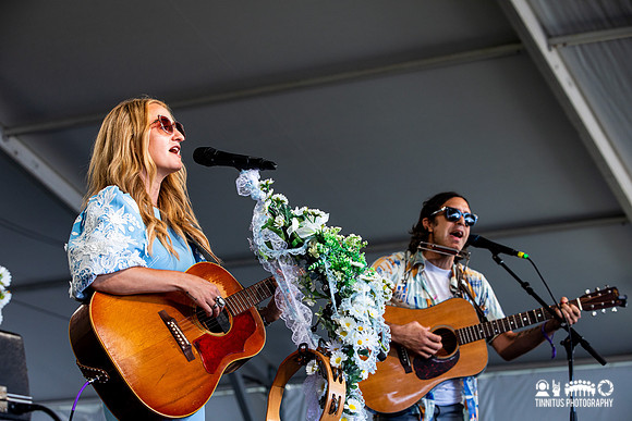Margo Price and Jeremy Ivey in concert
