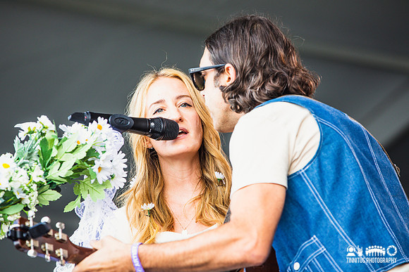 Margo Price and Jeremy Ivey in concert