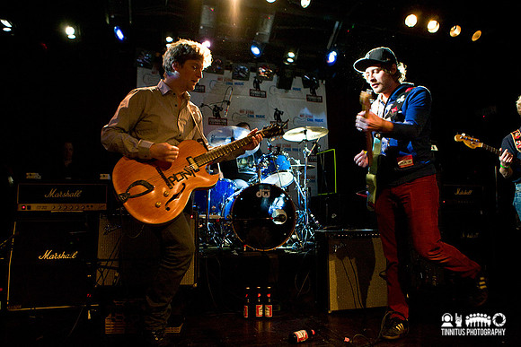 Ian O'Neill and John McCauley of Deer Tick in concert at the Hot
